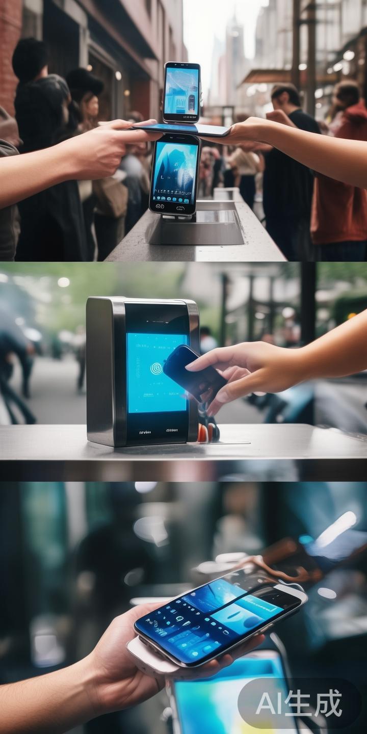 二、近场通信支付
借助NFC技术，用户只需将手机